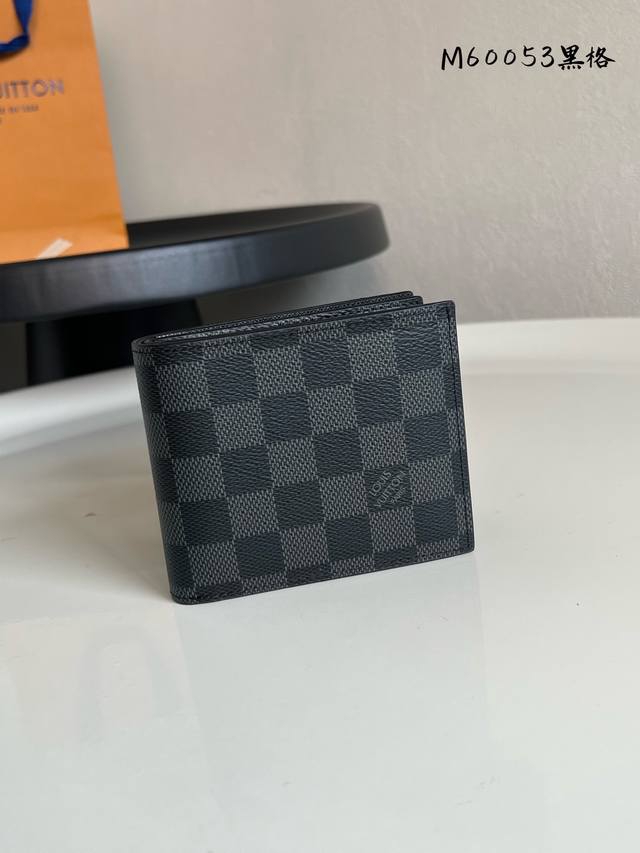 Factory Price P Chip Version N60053 Black Grid! Amerigo Wallet This Amerigo wall