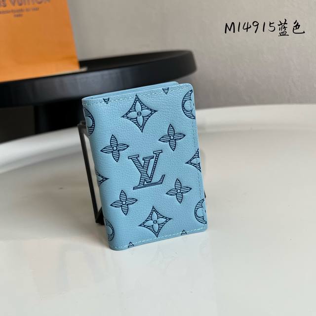 Factory Price P Chip Version M14915 Made of Blue Top Grain Leather! This model u