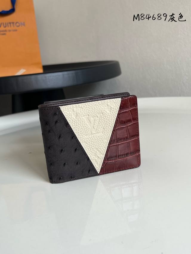 Factory Price P Chip Edition Top-Quality Original M84689 Gray Colorblock Leather