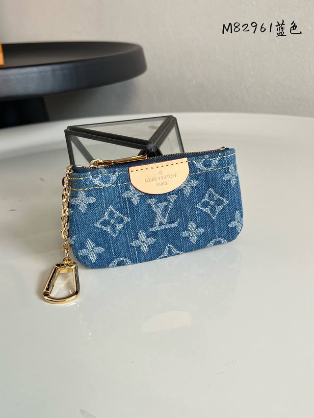 Factory Price P Chip Edition Top-Quality Original M82961 Blue Denim Key Case Wal