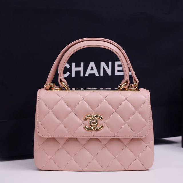 Model: 4654 Pink Light Gold Buckle Hardware Size: 19.5*8*14.5Cm