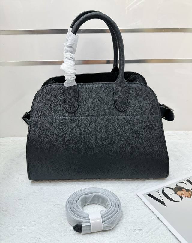 Special price 9233 Lychee pattern black The Row Margaux 12, interpreting the ult