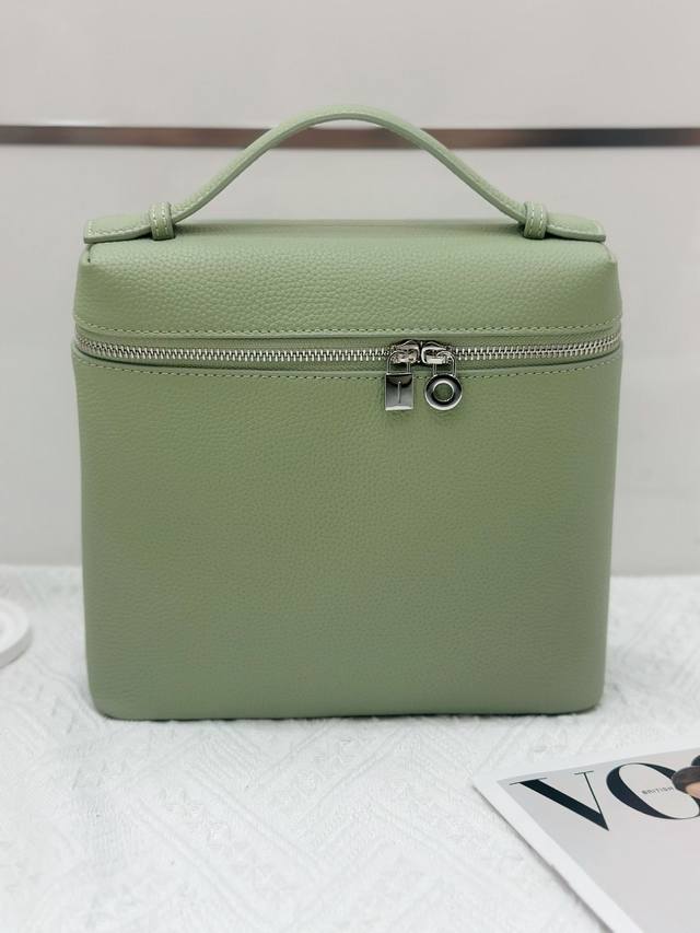 Special Price Loro Piana Backpack in Eucalyptus Green. Made from premium, textur