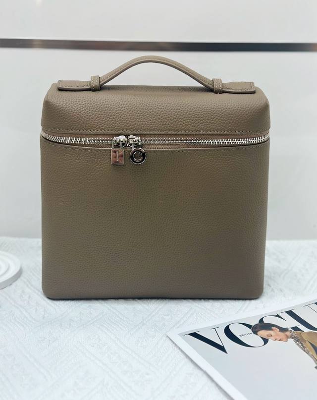 Special Offer: Loro Piana Elephant Gray Backpack. Made from premium, textured to