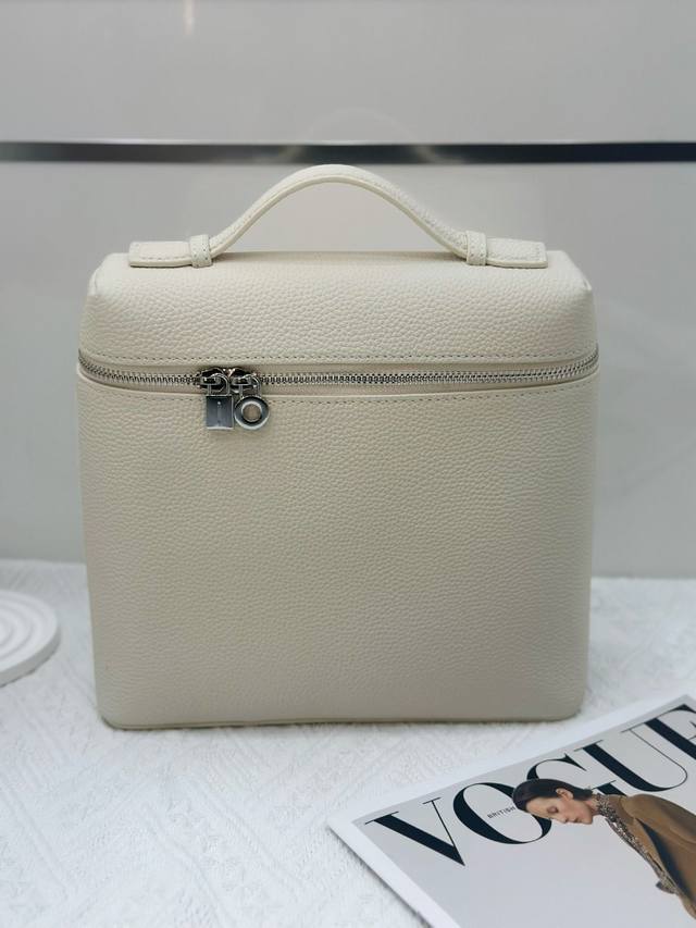Special Price Loro Piana Backpack in White Made from premium, textured top-grain