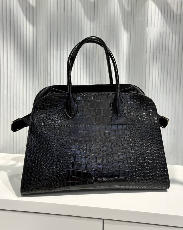Tr The *Row Margaux 15 same style ~ high-end version of crocodile grain leather