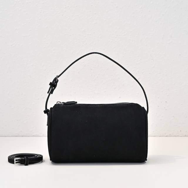 In stock: New deerskin matte black Tr pencil case tote. The shape is remarkably