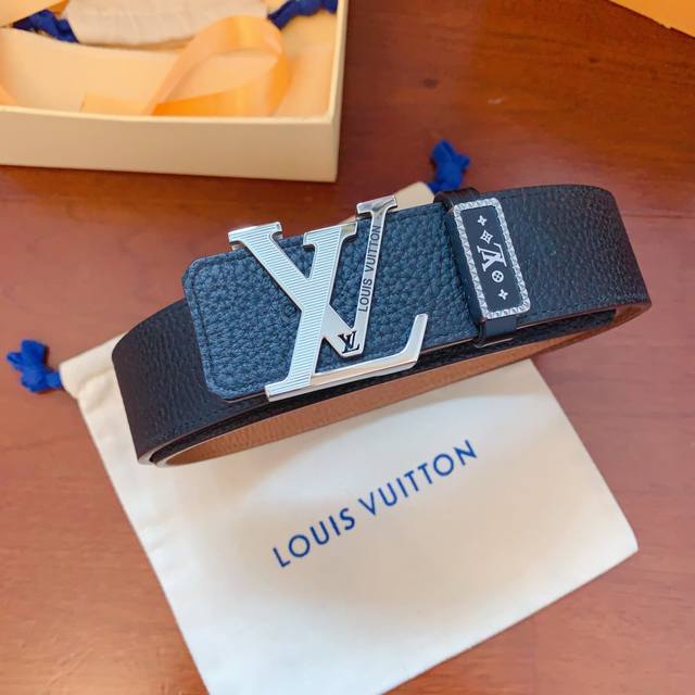 Lv counter synchronized men's belt: classic original quality, with fine hardware