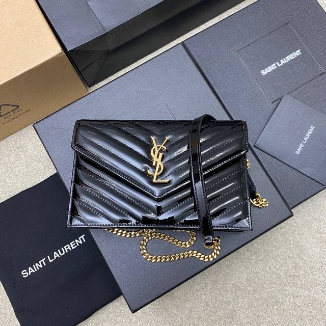 Black Patent Leather and Gold Top-Rated Original, Exclusive New Color Woc Small