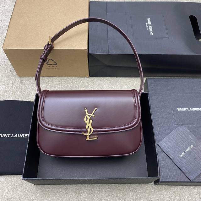 original burgundy toothpick-patterned antique gold leather, exclusive to Yves Sa
