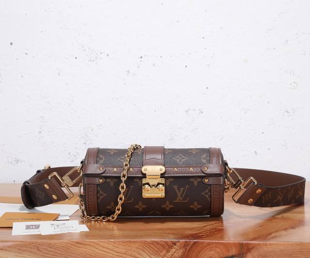 chip-coded version of premium original, enhanced Papillon Trunk handbag, embelli