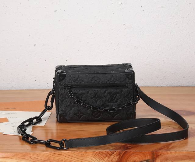 a premium, original, enhanced Soft Trunk mini bag. Crafted from Taurillon leathe