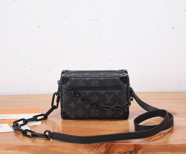 A premium original, enhanced version of Virgil Abloh's Mini Soft Trunk Chain Bag