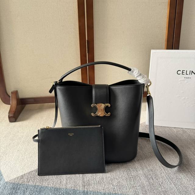 New arrival: C's new bucket bag, Louise, features a refined, smooth bucket silho