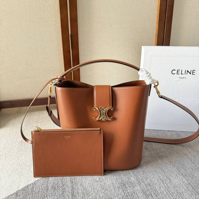 New arrival: C's new bucket bag, Louise, features a refined, smooth bucket silho
