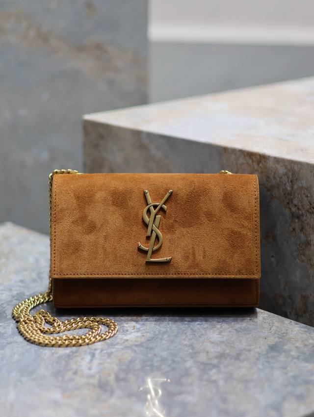 Khaki frosted gold buckle ~ Kate 20cm counter's latest size, timeless style, irr