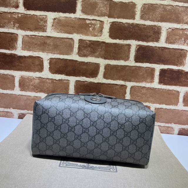 Clutch, top-quality, genuine product, real photos! Style 572767, gray PVC, gray