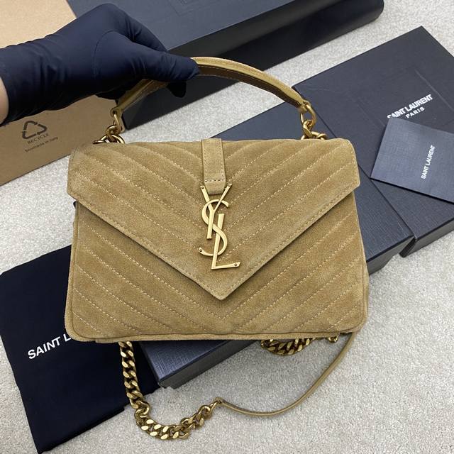 Original leather gold leaf nubuck leather Antique Gold Yls classic brown nubuck