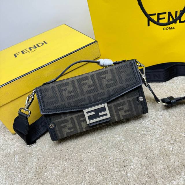 magnetic closure and black leather trim. interior is lined with microfiber, has