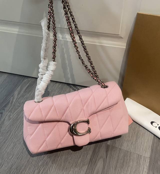 New arrival women's diamond quilted denim fabric Tabby shoulder bag crossbody ba