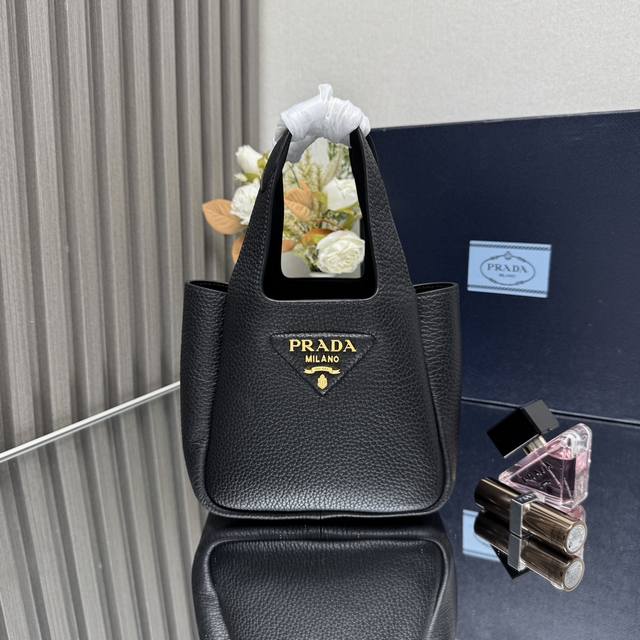 Top-grade original single 2025 latest mini basket tote bag 1Ba349 gold buckle ha