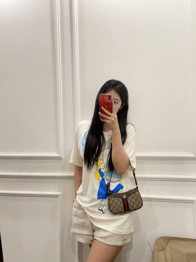 Gift Box Package: The Gucci Ophidia Underarm Bag gets better with use. It's both