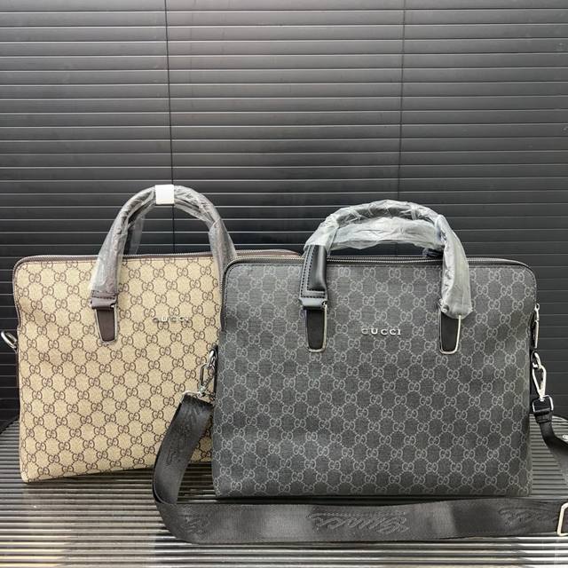Gucci Gg handbag men's briefcase computer bag classic and versatile real shot wi