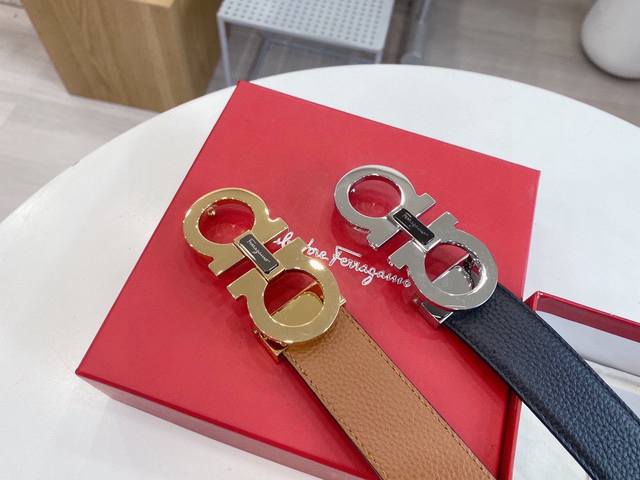 Ferragamo genuine product, size 3.5cm, imported leather from Italy, trade order,