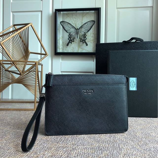 Saffiano leather men's new handbag, counter synchronization 2Vf019 detachable wr