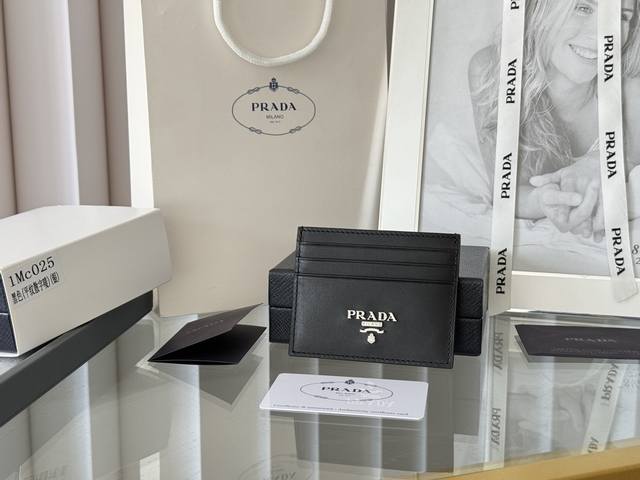 Prada classic men's and women's card holder, authentic and available on the offi