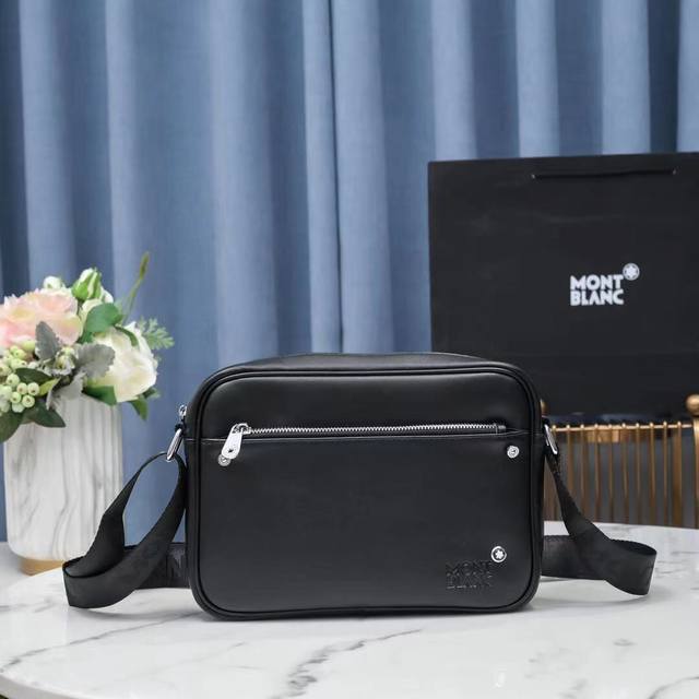 Montblanc* new crossbody bag. Top-grain cowhide leather. Casual and stylish, the