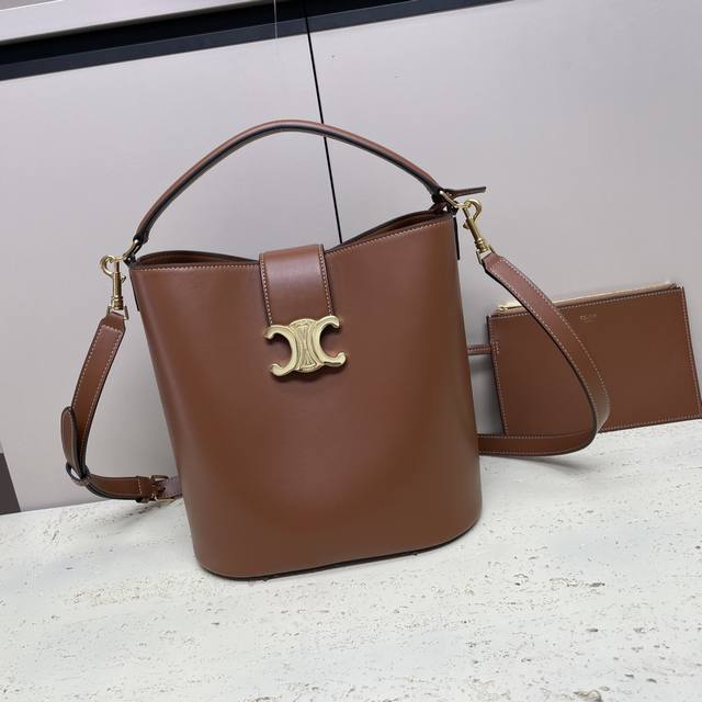 Louise Medium Smooth Calfskin Handbag 11 x 9 x 6 inches 28 x 24 x 16 cm Calfskin