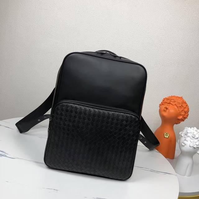 Bv latest men's backpack original quality official website uses top waxed cowhid