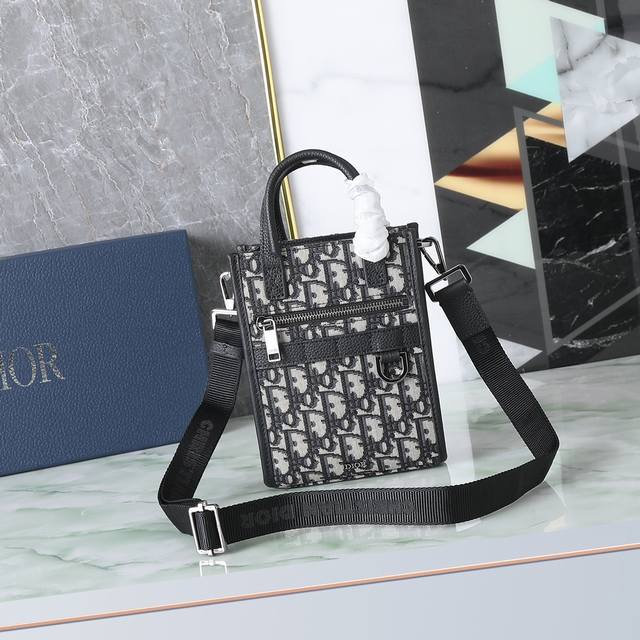Premium Original Diorsafari North-South Mini Handbag. This new addition to the S