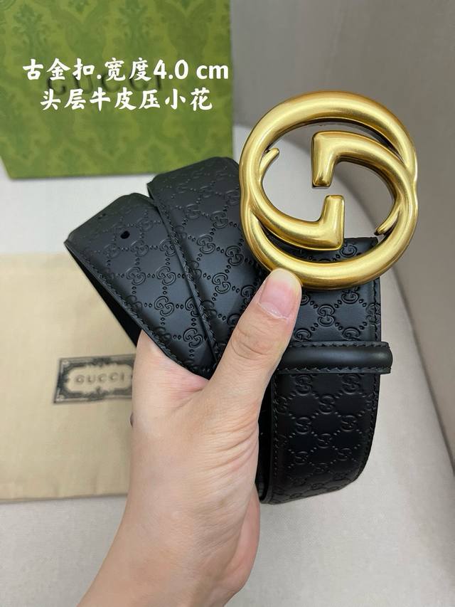 Gucci. Gucci fully packaged, imported single-grain cowhide lining. Paired with p
