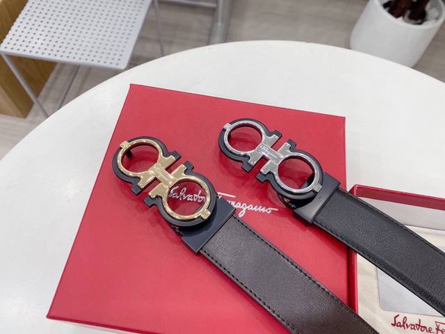 Ferragamo Universal Hot Seller Width: 3.5cm Counter-quality boutique Two-color a