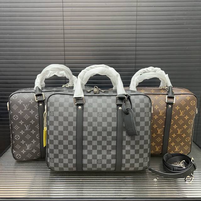 Louisvuitton LV printed briefcase men's bag computer bag handbag classic versati