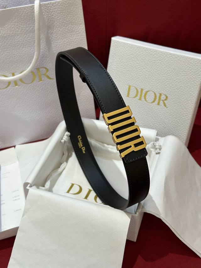 Gift Dior D1Or popular women's belt 2.0cm 3.0cm width Double-sided imported cowh