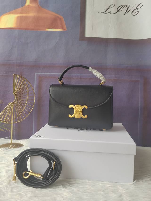 Model No. 118113 Black small Teen Nino soft cowhide handbag, hand-held, shoulder