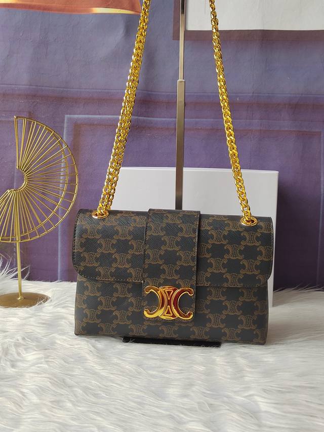 Style 115853 Medium cowhide handbag in old-fashioned color, crossbody and should