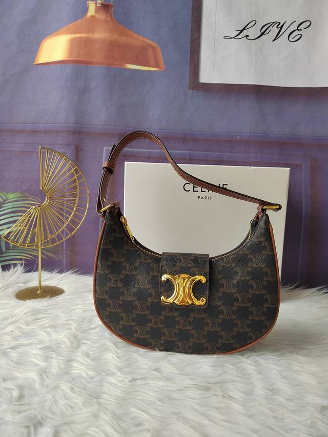 Model No. 114492 Old-fashioned underarm bag, shoulder and handbag, zipper closur