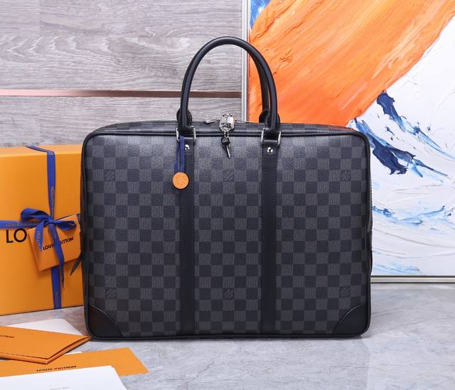 Top-quality original original home photo M41125 black grid monogram The Porte-Do
