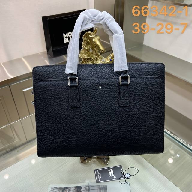 The latest Montblanc briefcase is here. Made from imported top-grade, natural co