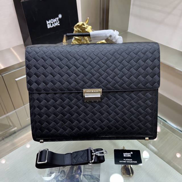 Montblanc International Montblanc's new men's briefcase, crafted from imported c