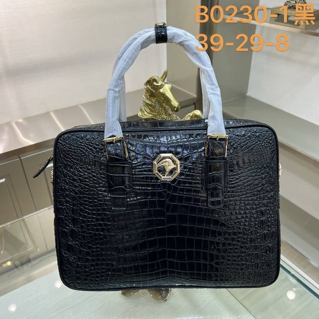 Stefano Ricci-B0230-1, the latest men's briefcase from Stefano Ricci. Made of im
