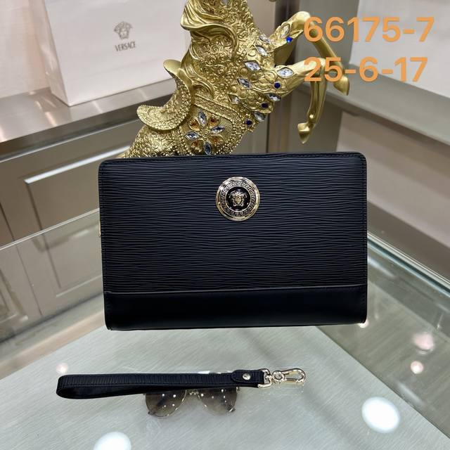 Versace 66175-7 latest men's clutch bag original quality made of top-grade impor