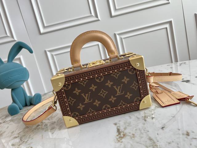 Top Original Dynamic Chip M45673 Old Flower Box Bag Valisette Tresor Handbag Har