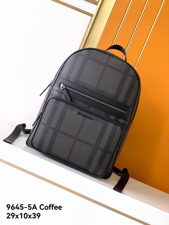 Backpack Model: 9645-5A Classic Brown, top-grade original Burberry backpack, hig