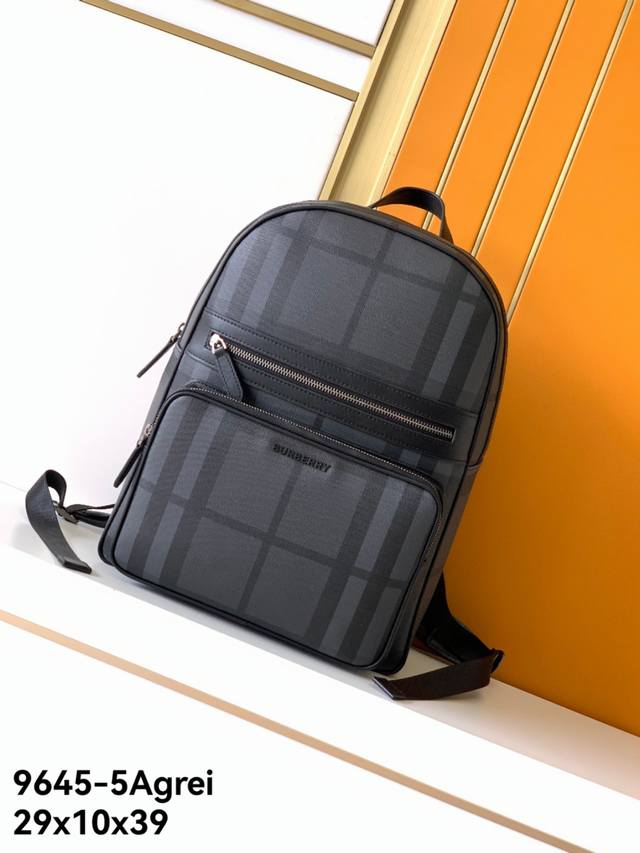 Backpack Model: 9645-5A Counter Gray, top-grade original Burberry counter backpa