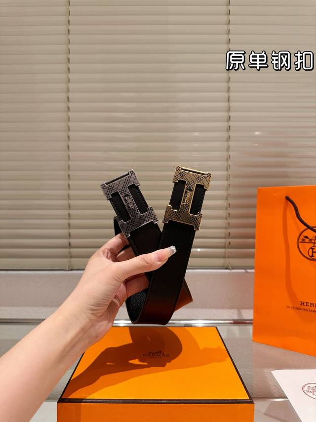 high-end steel buckle! Herm